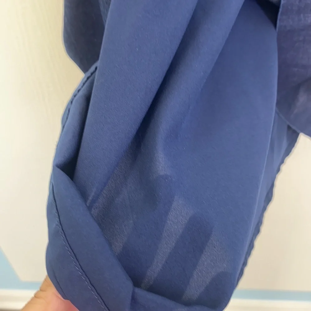 White House Black Market - Denim Blue Strapless Midi Dress Size 0